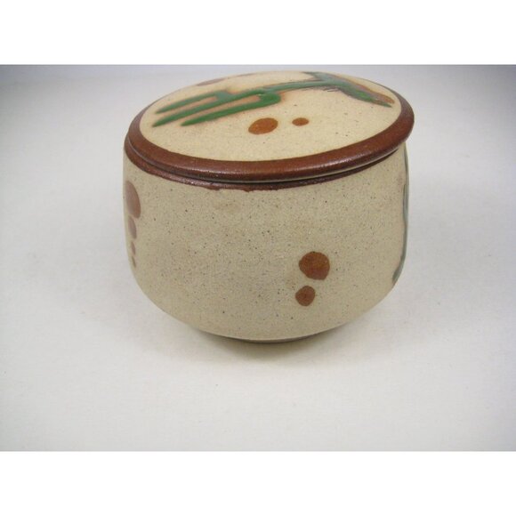 Puerto Vallarta Ceramic Trinket Box With Lid Saquaro Cactus 4 x 3 Inches - Picture 12 of 12